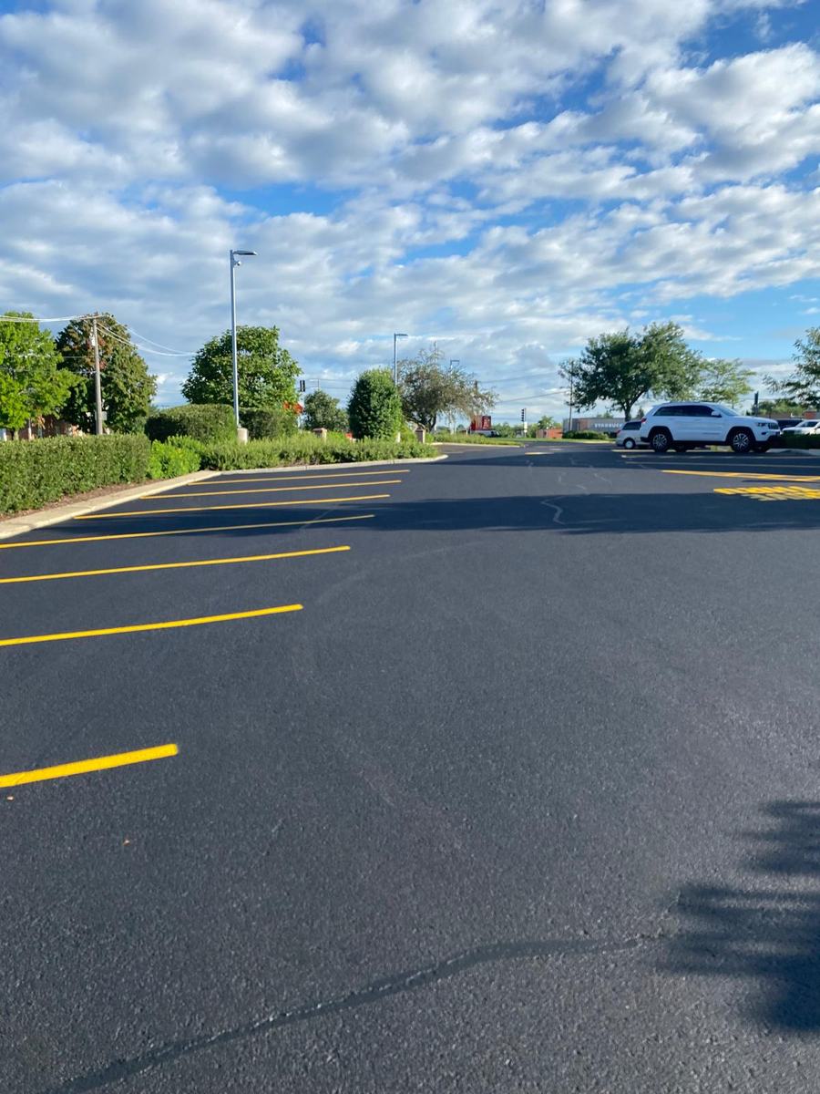 Commercial line striping
